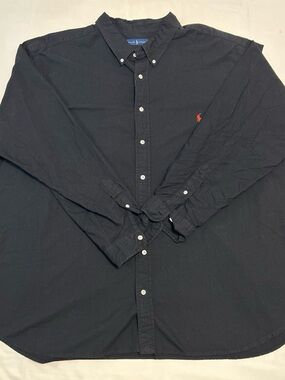 Polo by Ralph Lauren Black Button-Down Shirt
